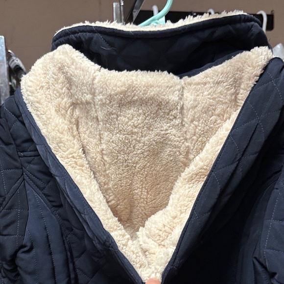 Laundry By Shelli Segal Navy Quilted Jacket - Picture 4 of 7